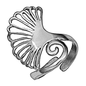 Ginkgo Ring - Sterling Silver