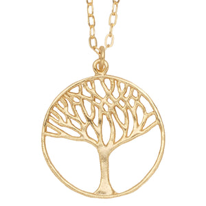 Tree of Life Necklace (Medium) - 24K Gold Plated